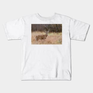 Which way did she go? - White-tailed Buck Kids T-Shirt